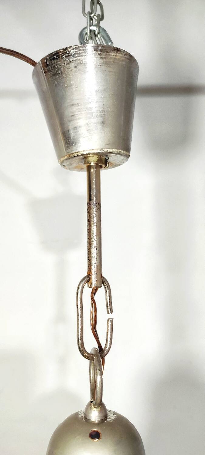 Lámpara de techo de cristal. España, 1940s.