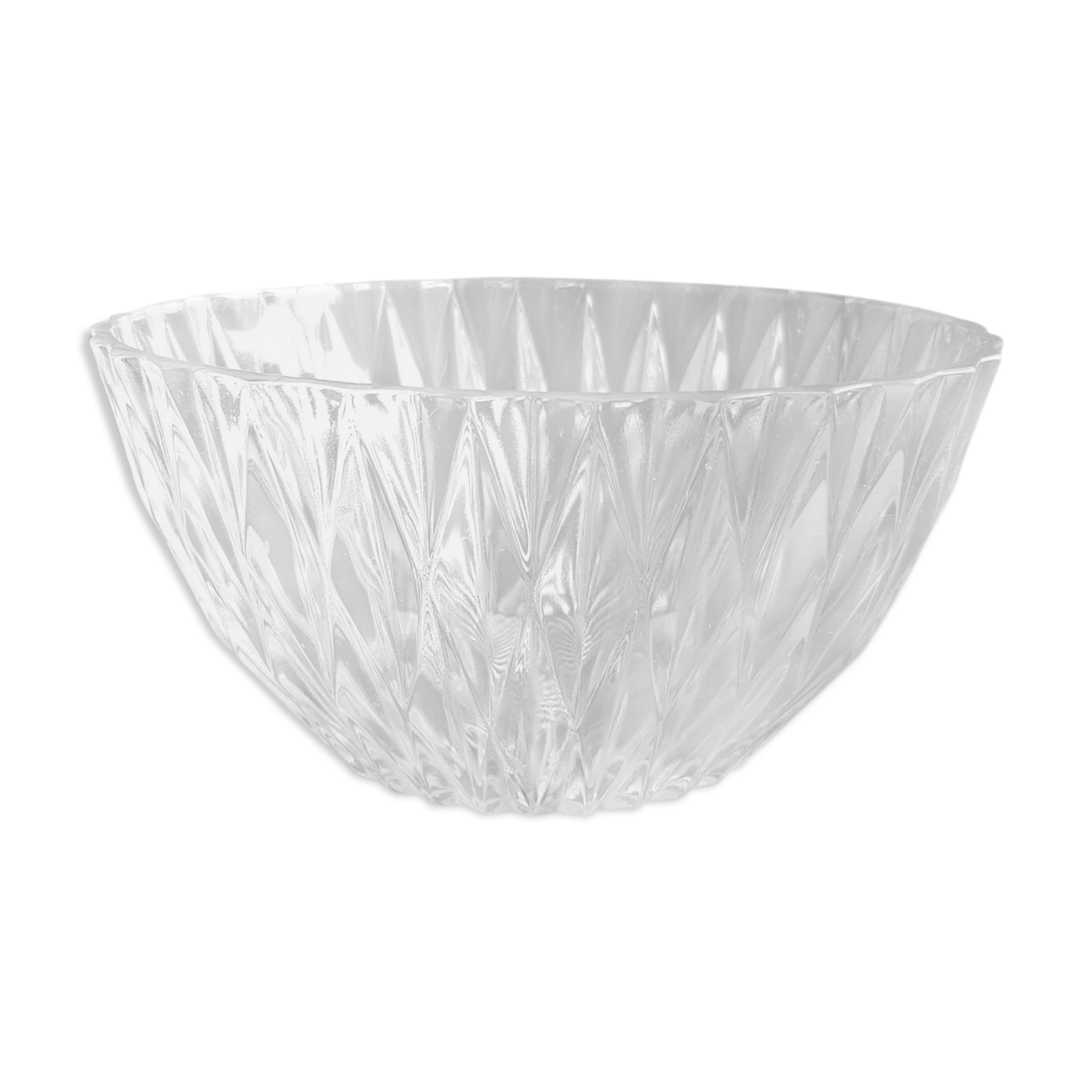 Vintage Duralex Diamond Glass Salad