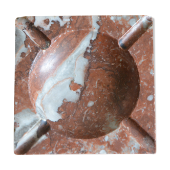 Red marble ashtray