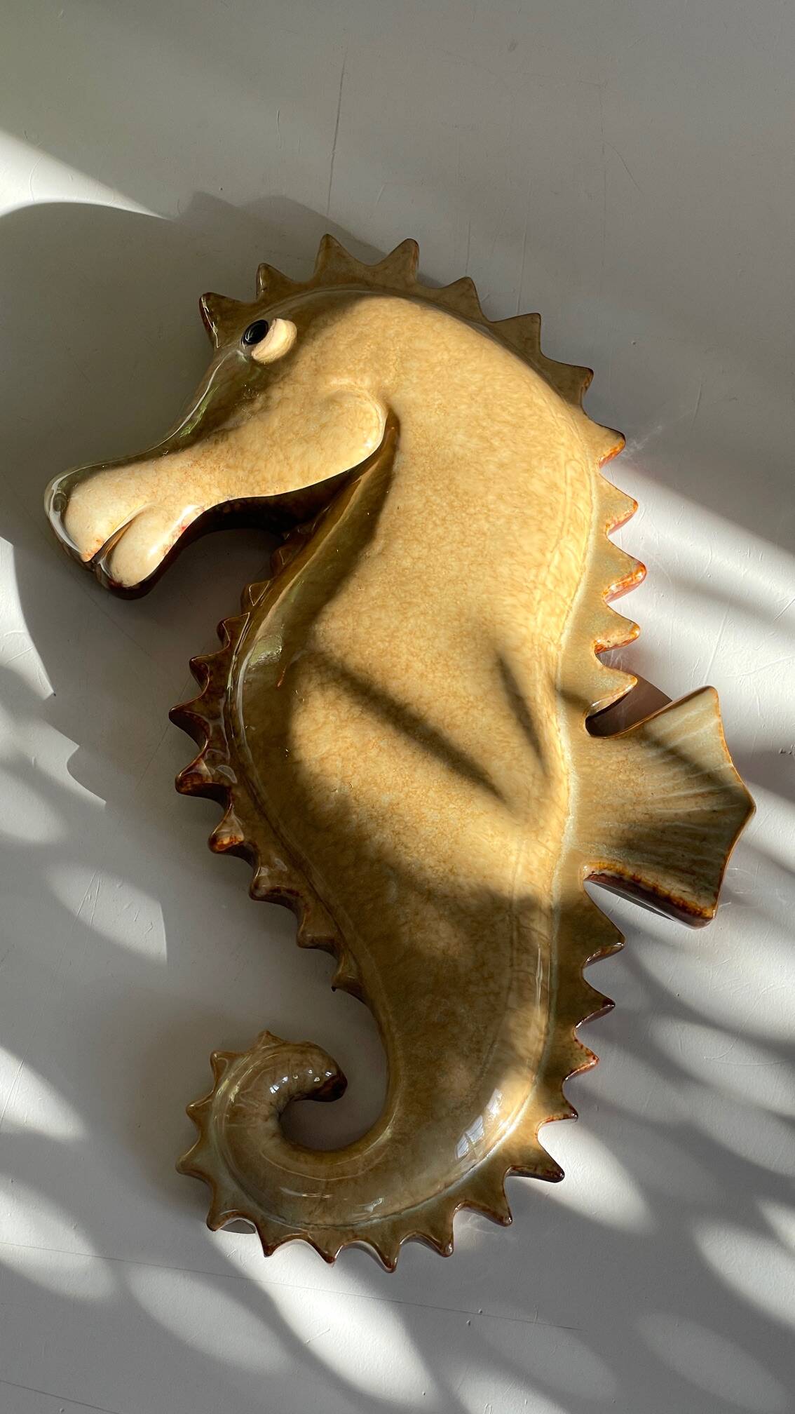 SEAHORSE Ceramic Wall Hanging VINTAGE