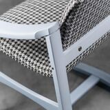 Set of 4 chairs fabric pied de poule anni' 60 vintage modern
