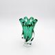 Vase Josef Hospodka Chřibská Cristal de Bohême Emerald Green 18 cm c60