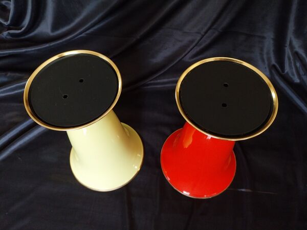 Vases en verre de couleur années 50