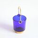 Cobalt blue glass ice bucket, 1960s