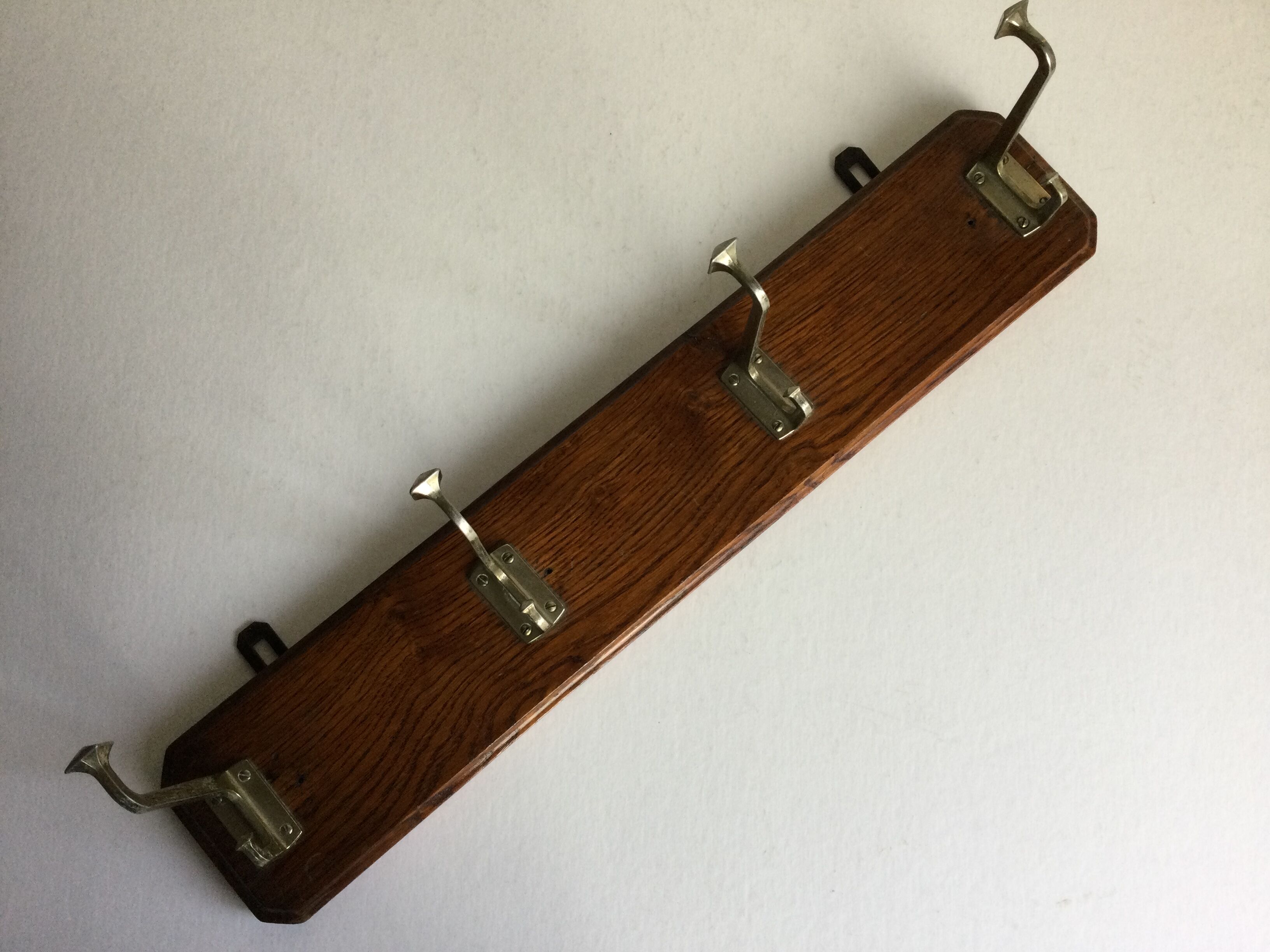 Coat rack 4 hooks art deco