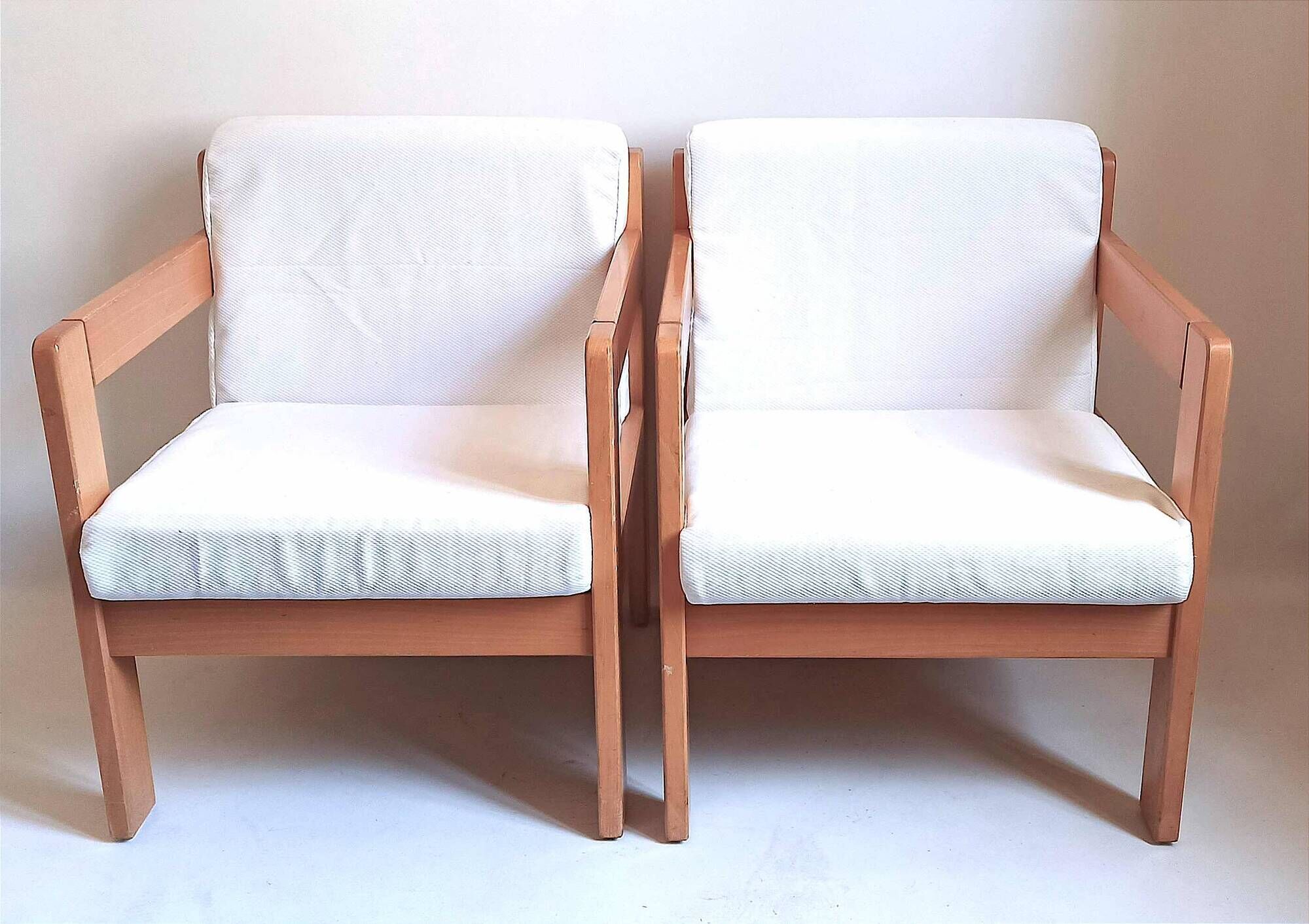 Pair of armchairs by Magne France removable fabric