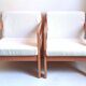 Pair of armchairs by Magne France removable fabric