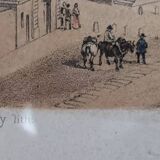 Framed lithograph deroy general view of tours taken from a bird's eye view imp lemer