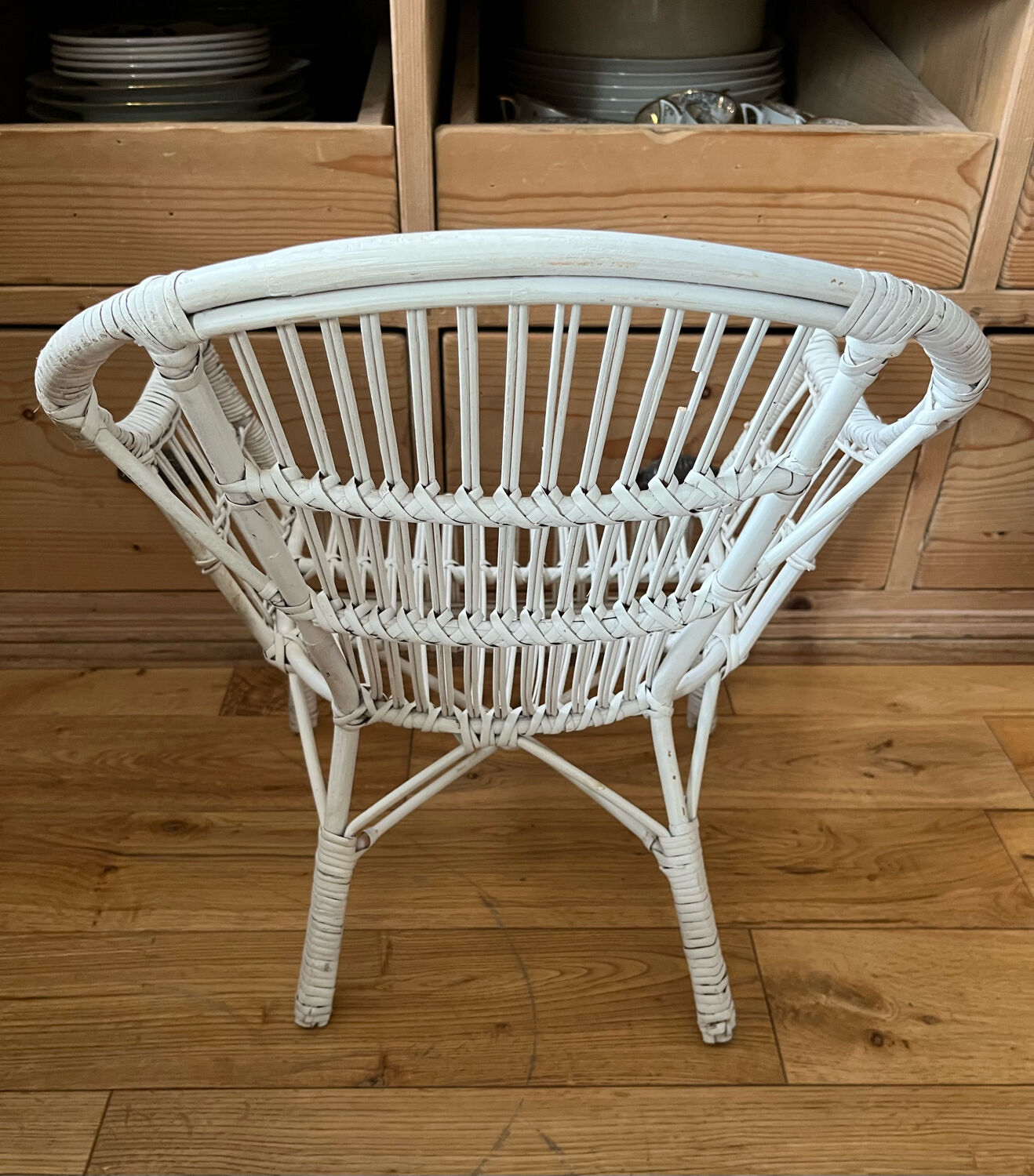 Old rattan children's chair