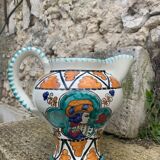 Glazed ceramic jug pottery Orvieto made in italy vintage