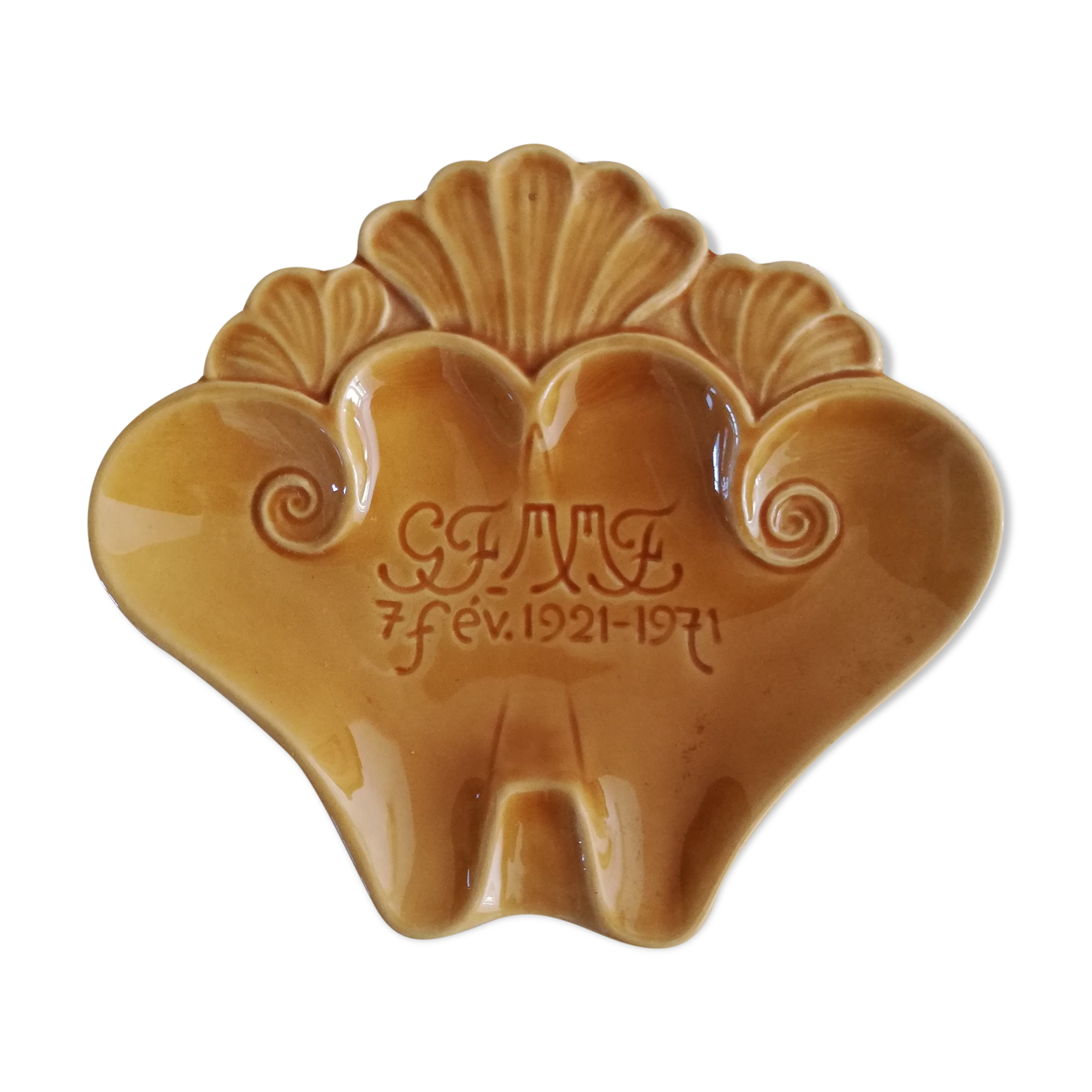 Vintage ashtray in Desvres earthenware