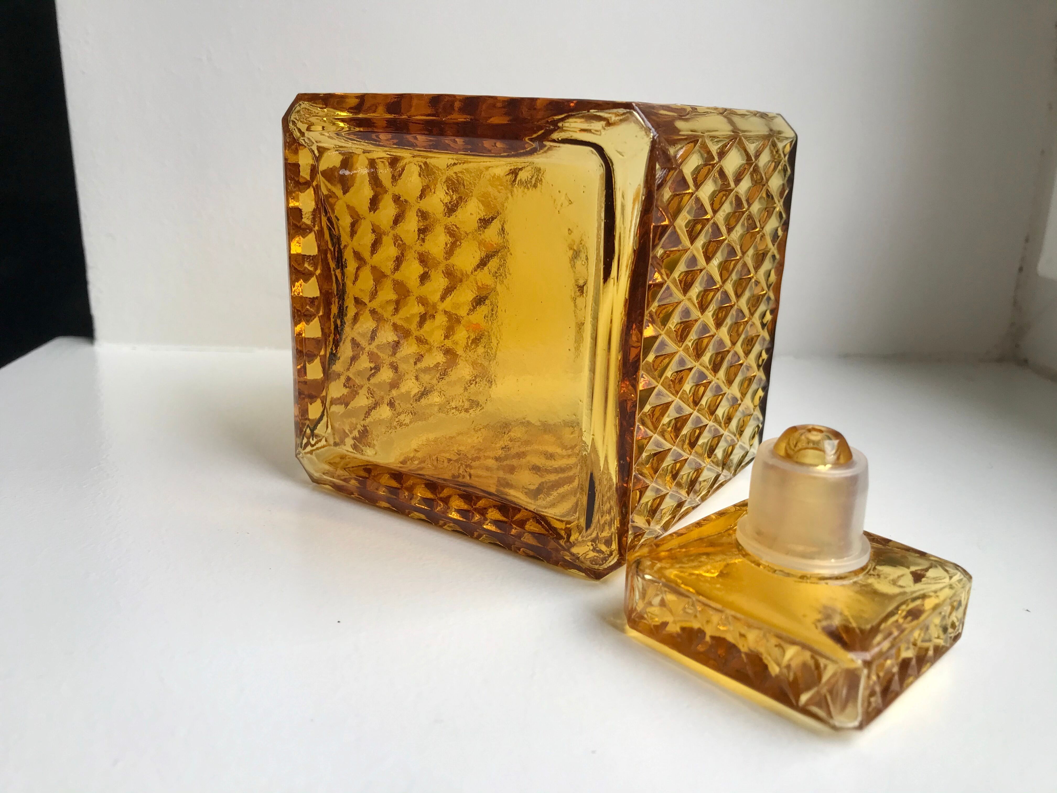 Amber whisky decanter 70s