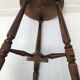 Wooden stool tripod foot
