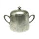 Art Deco sugar bowl, silver-plated brass, Poland, 1920s