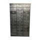 Industrial cladding furniture in brushed and patinated steel