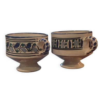 Paire de Grandes tasses de 500 ml en Céramique du Maghreb