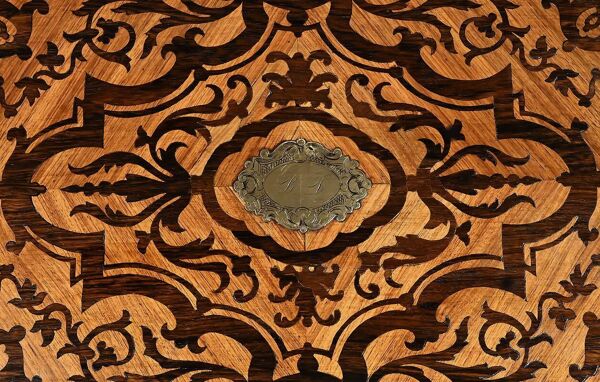 Travailleuse en Bois de Rose et Palissandre, style Louis XV, époque Napoléon