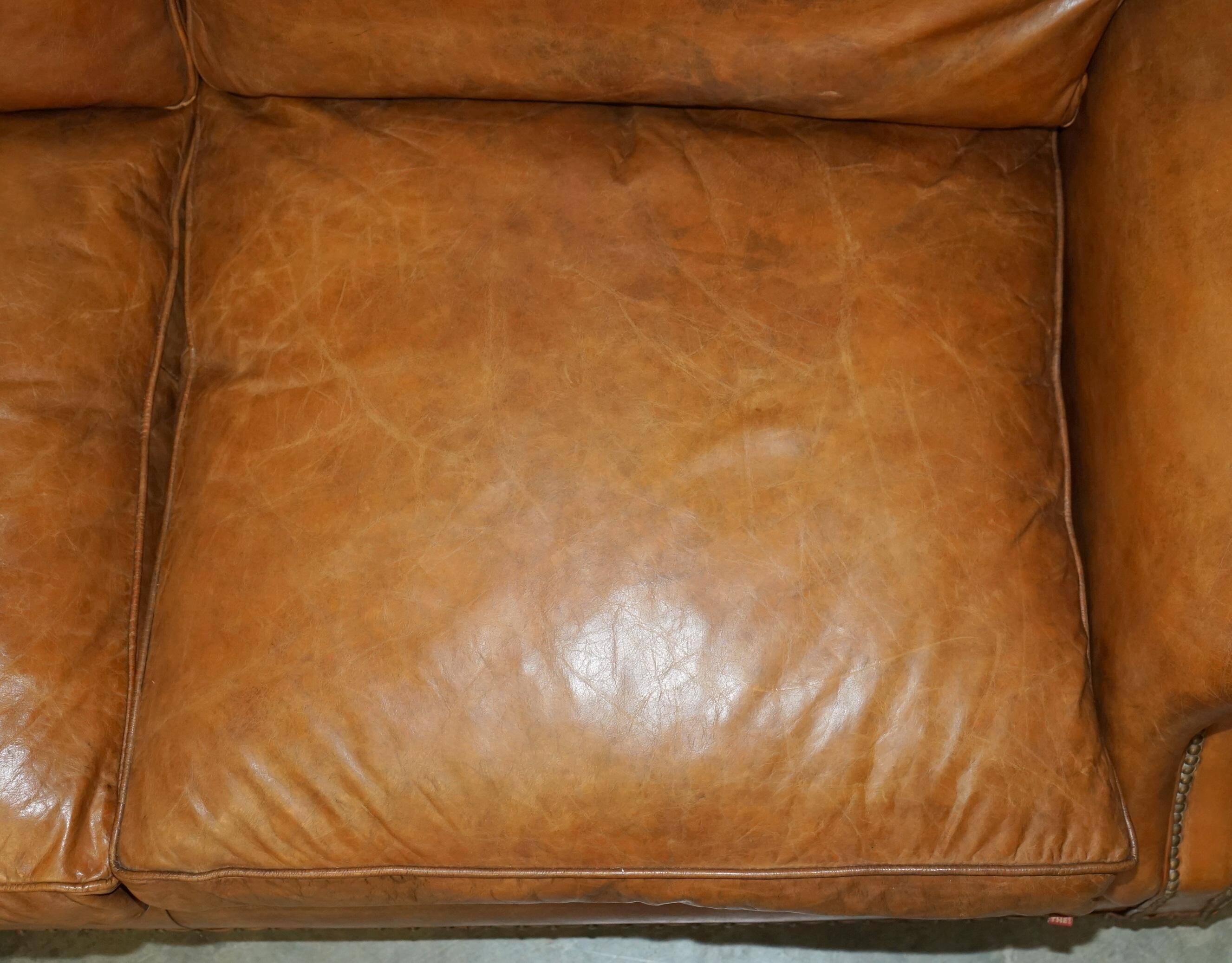 Balmoral Heritage Leather Sofa by Timothy Oulton