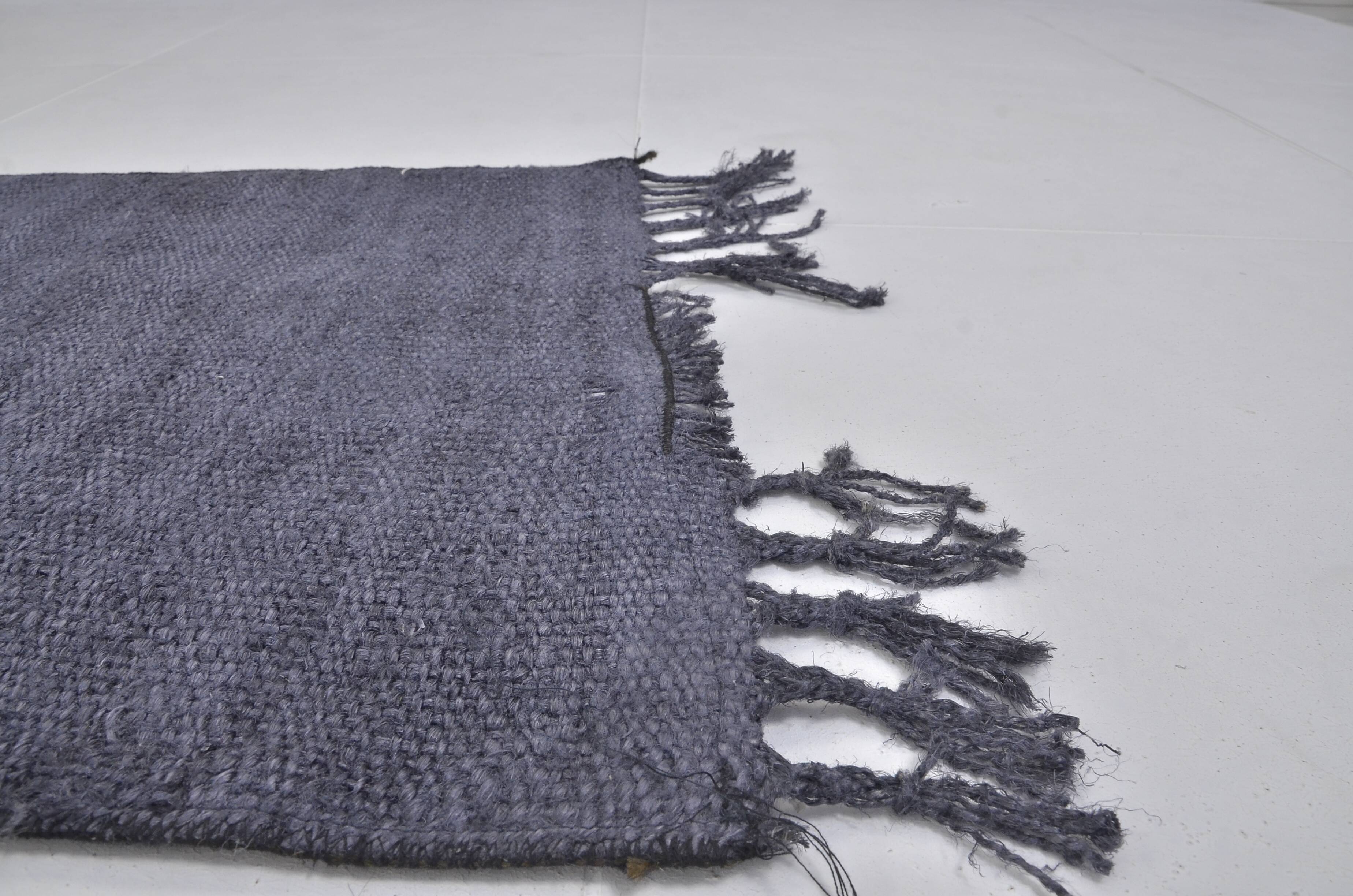 Vintage Black Hemp Rug sku3956