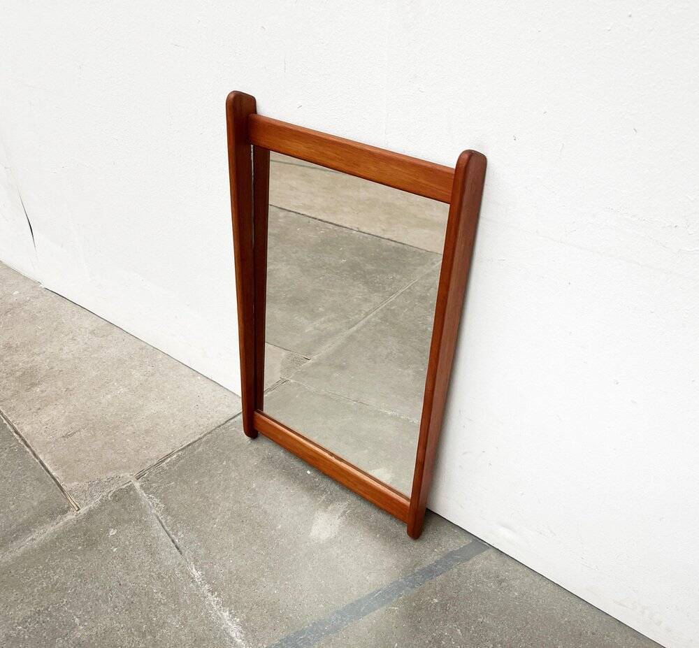 Teak mirror from the mid-century, 1960s