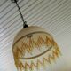 Satin glass suspension with bangs