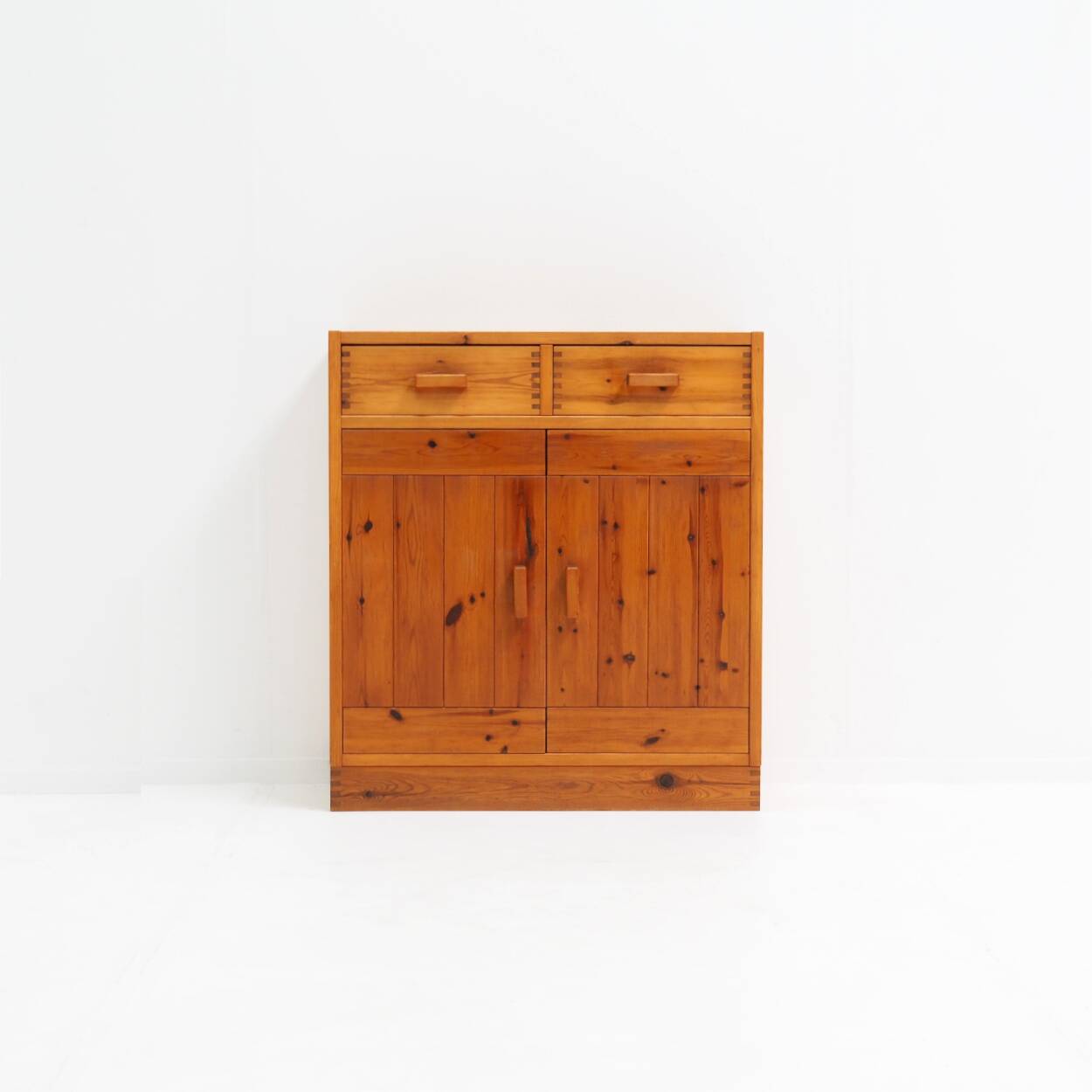 Scandinavian Pine Cabinet in the Style of Charlotte Perriand