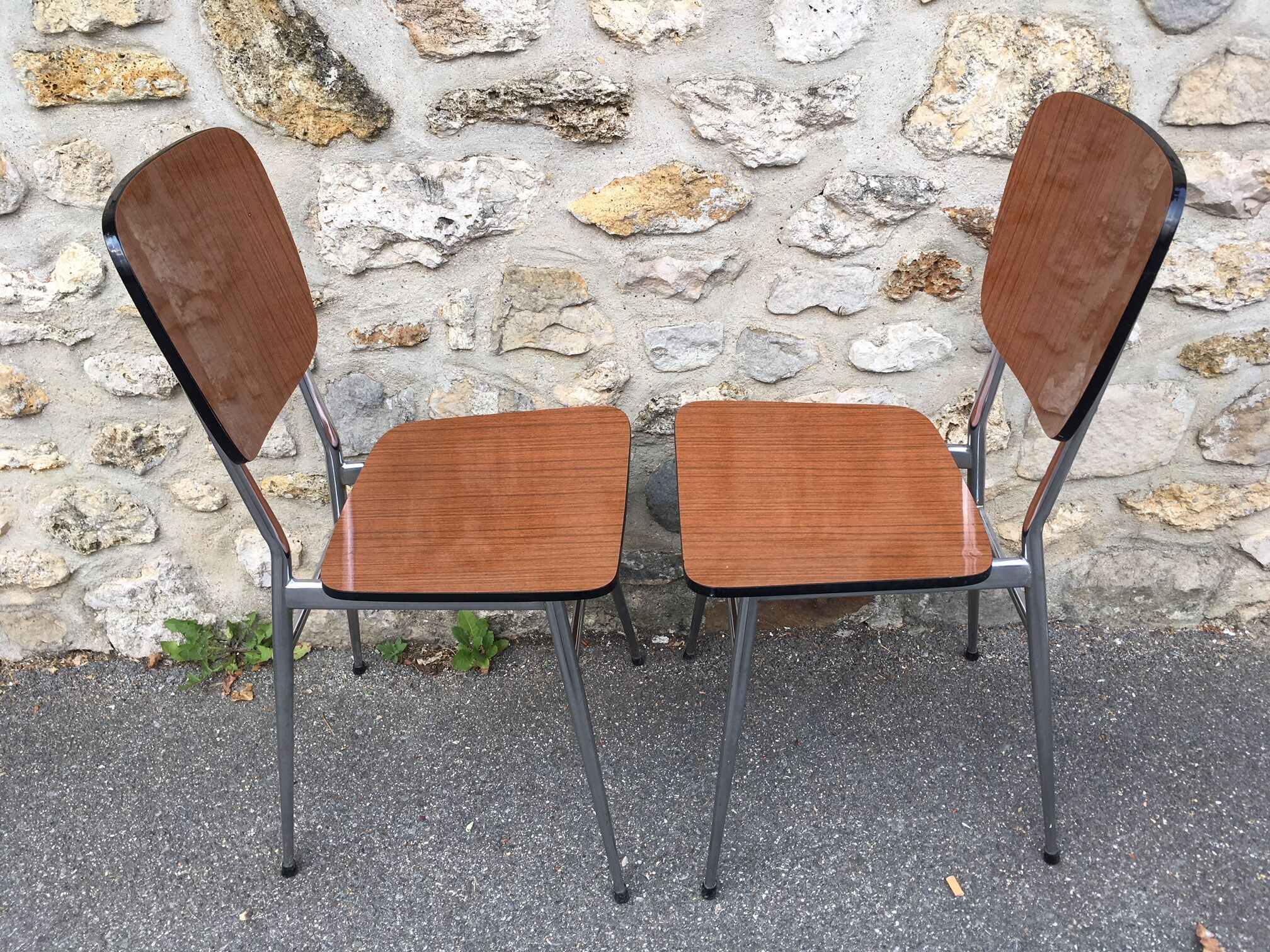Pair of chairs formica supermatic