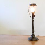 Vintage 1920s Danish table lamp in the style of Just Andersen Diskometal design