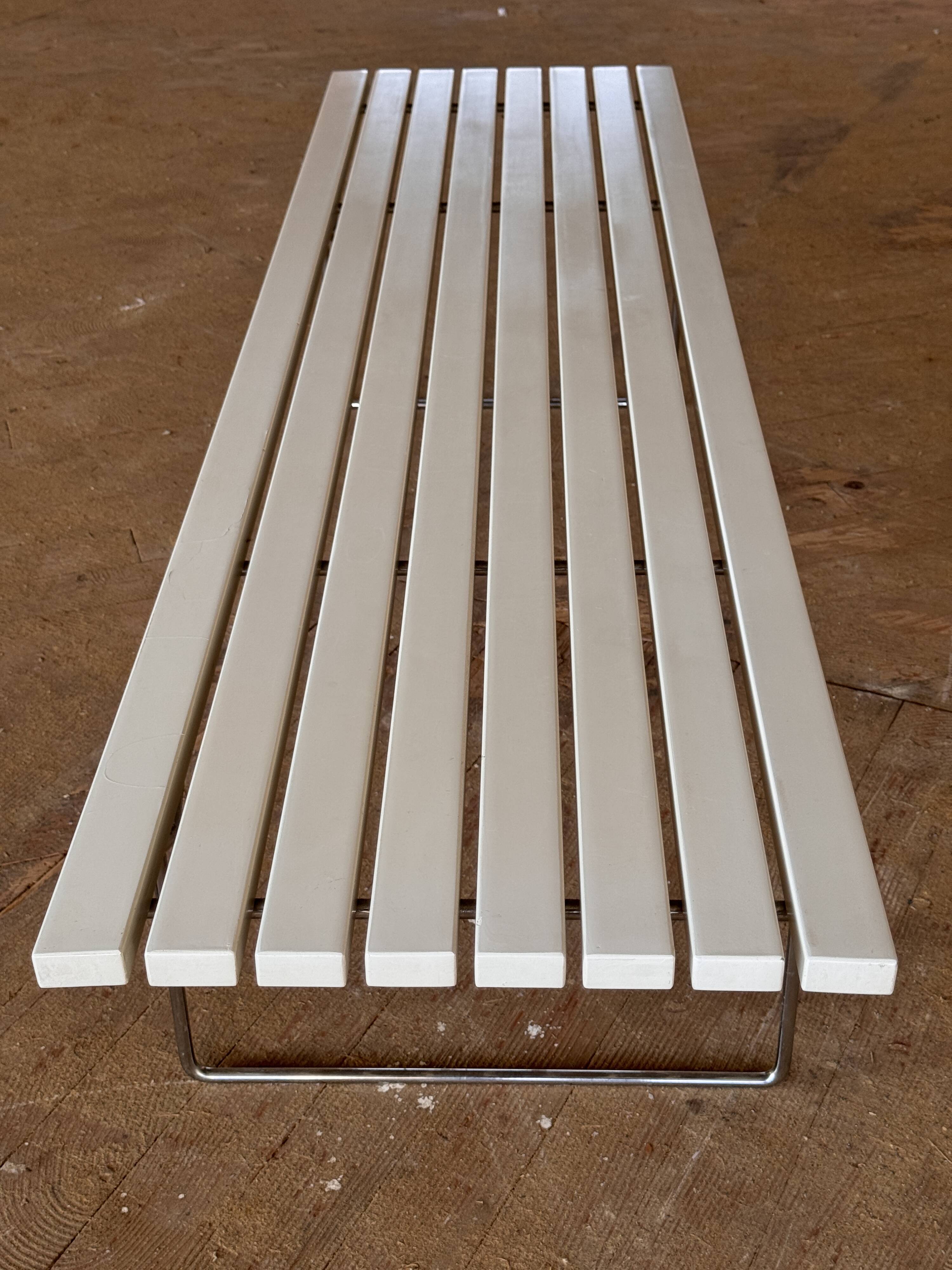 Harry Bertoia designer bench for Knoll International circa 1970