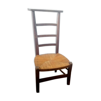 Chaise prie dieu en bois début XXème siècle