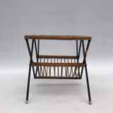 Coffee table with newspaper holder from the 60's