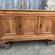 Louis Philippe style sideboard in solid walnut with 3 doors and 1 pull-out shelf.