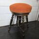 Antique adjustable piano stool
