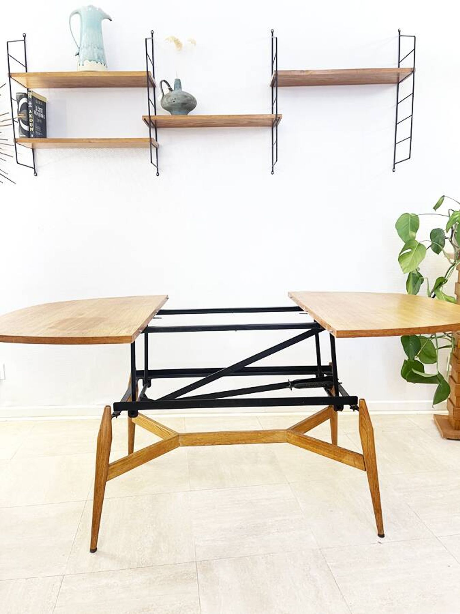 2-in-1 liftable table "smørrebrød", 1960
