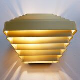 Pair of gold-plated aluminum wall lights by Jules Wabbes - 2 pairs available (1)
