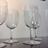 4 Perfection and 2 Byzantine Baccarat glasses