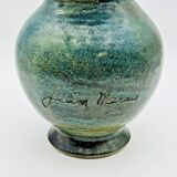 Grand vase Jean Marais céramique bleu vert - 661002