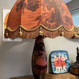 Glass paste lamp from the Art Nouveau period around 1900