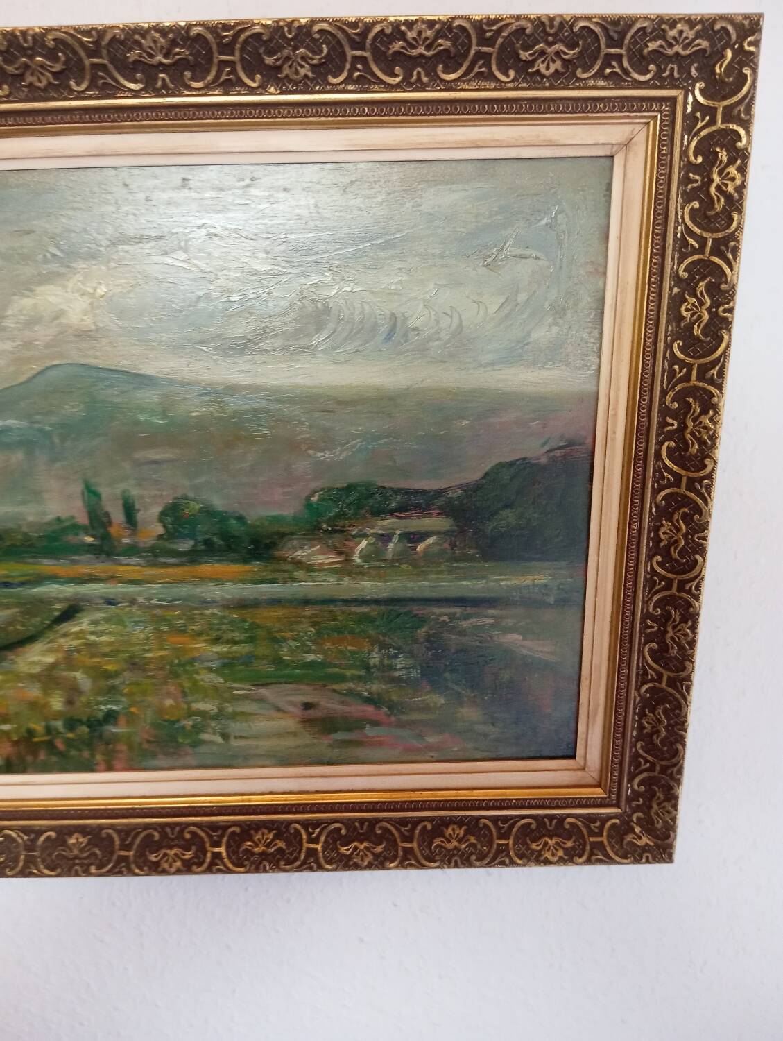 Painting on old panel