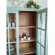 Glazed Parisian wardrobe, green water vintage wardrobe