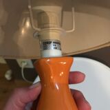 Corep wicker and ceramic table lamp