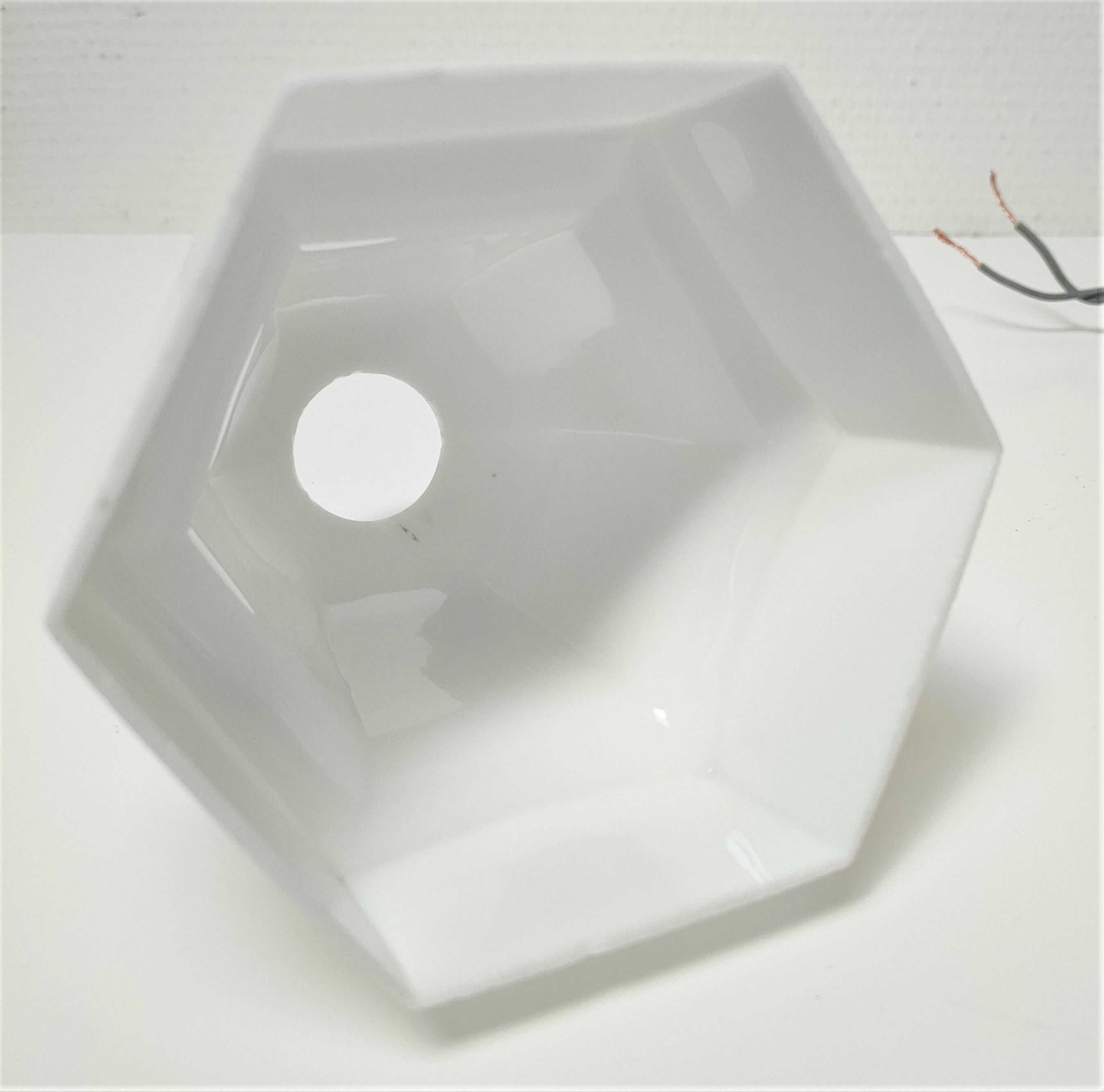 Wall lamp Art Deco opaline porcelain years 20-30