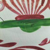 Saint-Clément plate – floral basket decoration with lyre handles – circa 1910