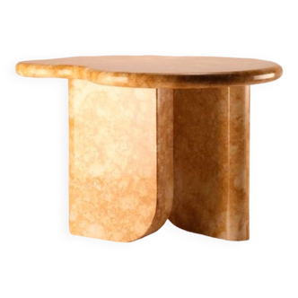 Royal yellow marble side table