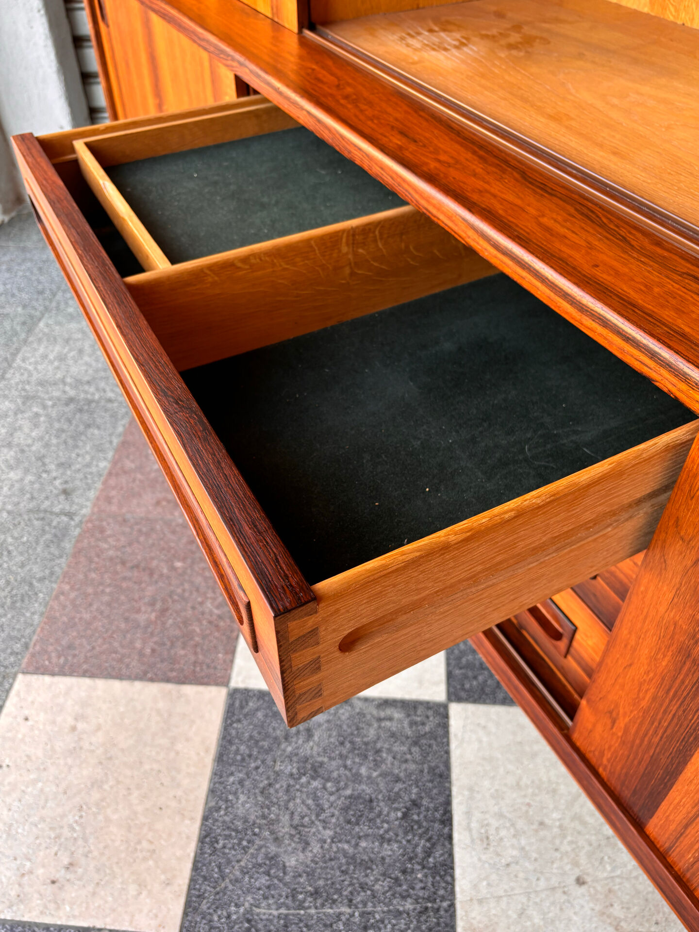 Buffet enfilade haute en palissandre