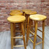 Wooden bar stools