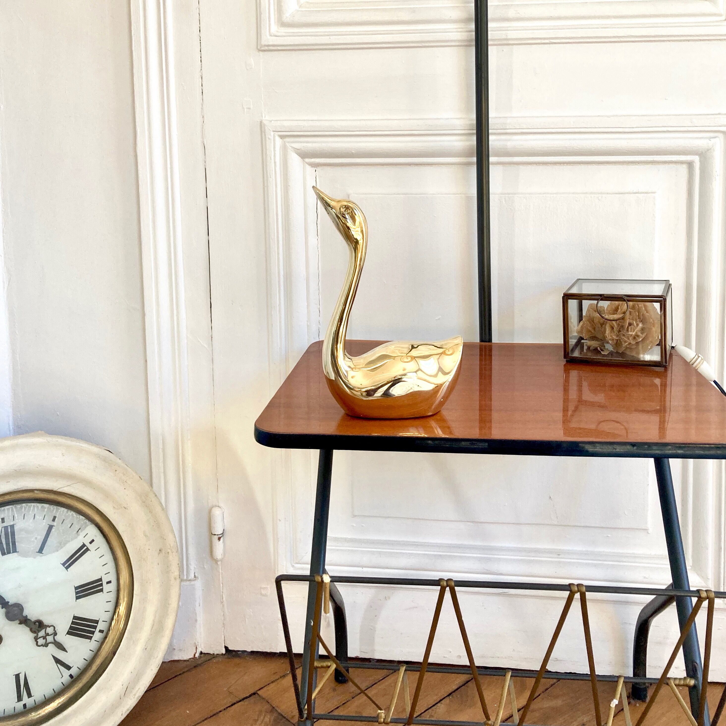 Brass swan 22 cm