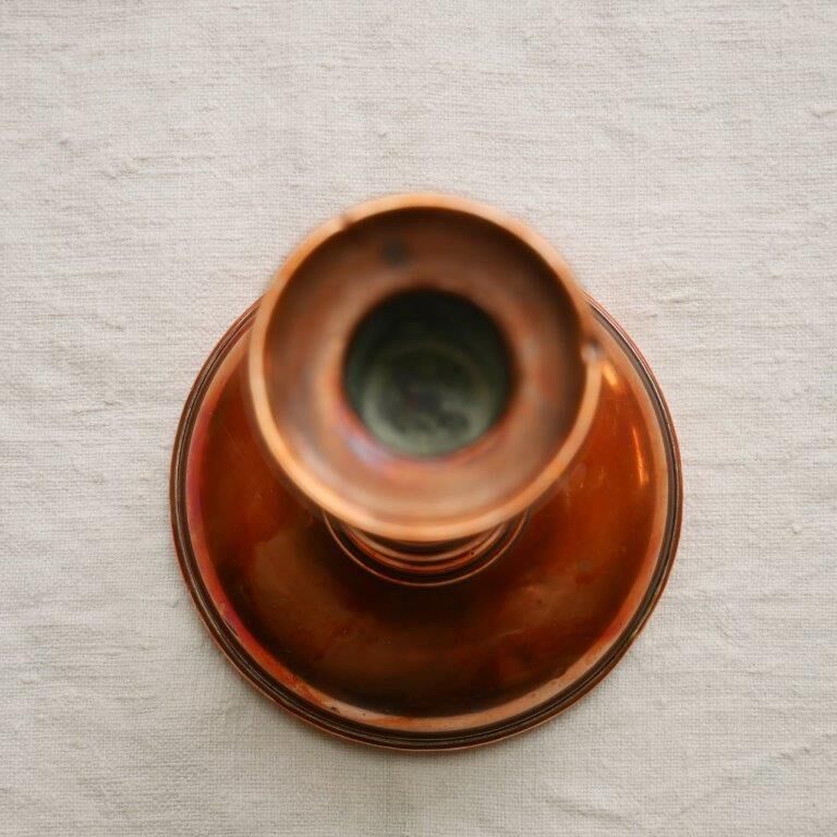 Copper candle holder