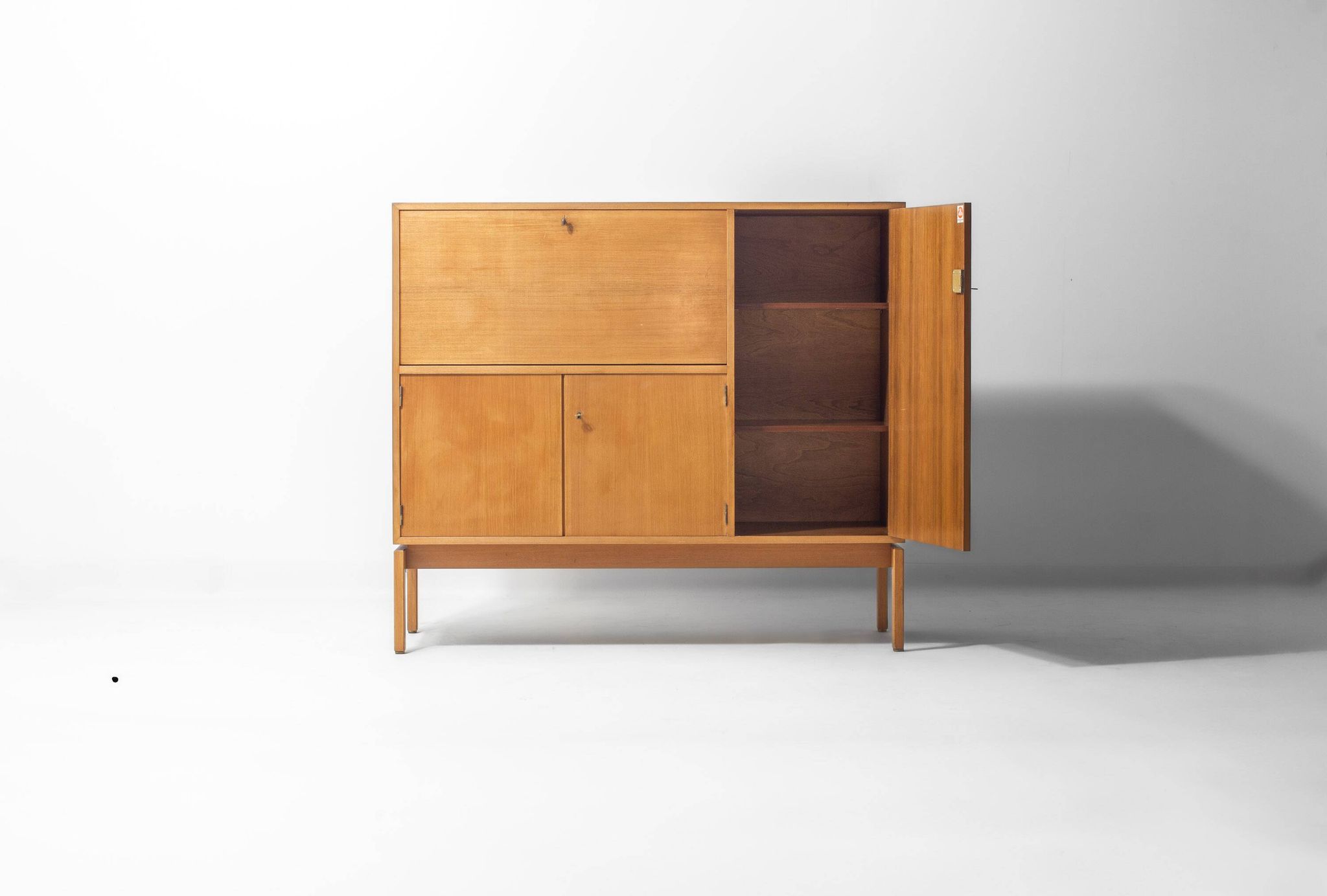 Illuminated mid-century bar cabinet by Jos de Mey, Belgium 1960s