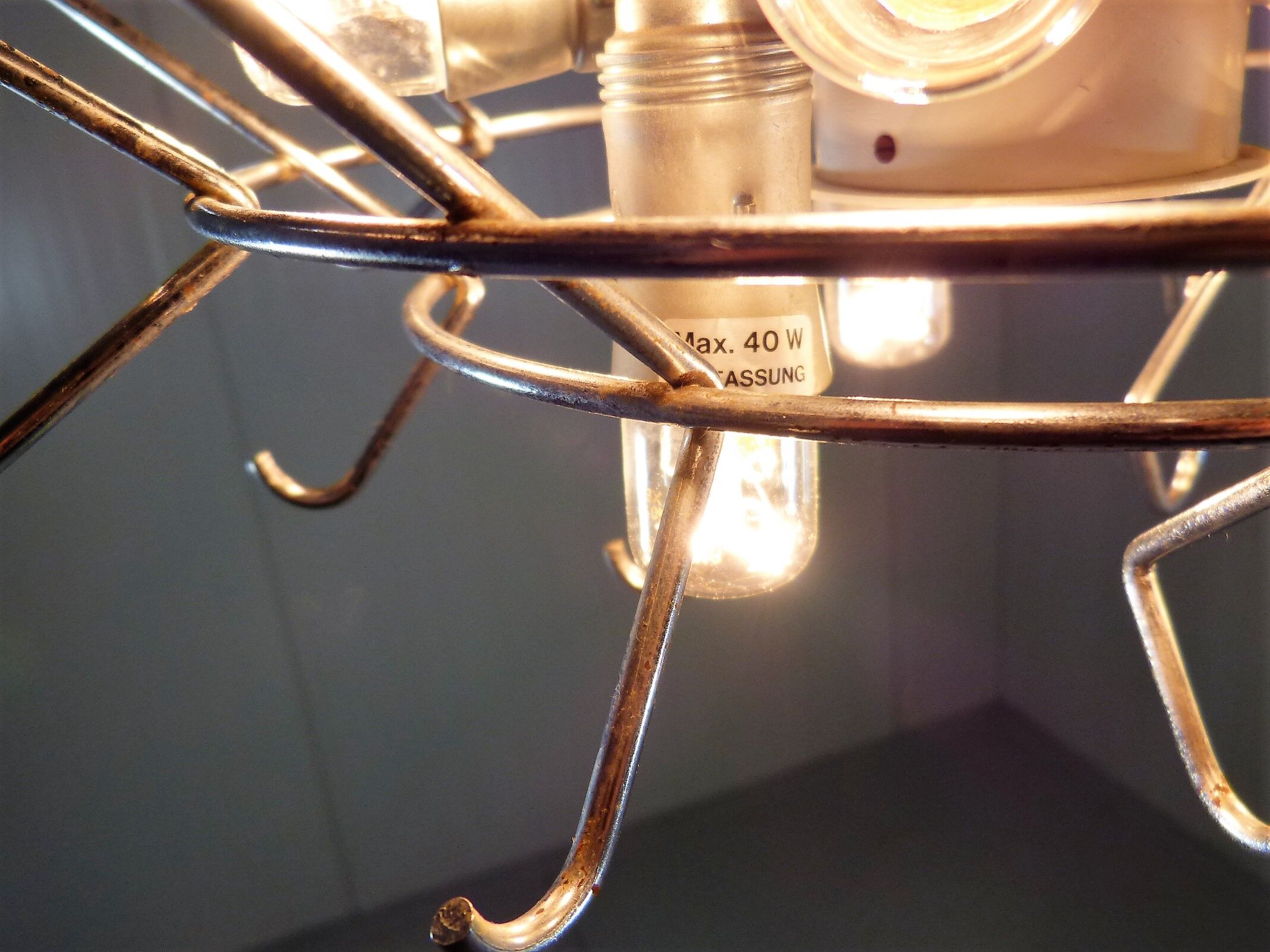 Kalmar candlestick with ice glass discs 1960's